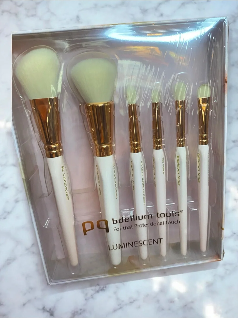 Bdellium Tools Luminescent 6-Piece Pink & Rose Gold Makeup Brush Set
